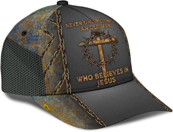 Never Underestimate Who Believes In Jesus Classic Baseball Cap Hat  Trucker Classic Hats Gift