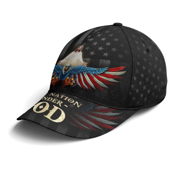 One Nation Under God America Eagle Baseball Cap, Christian, Jesus Hat Trucker Classic Hats Gift