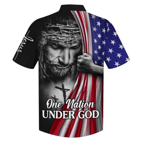 4th of July Jesus American Christian Faith US Flag Hawaiian Shirt – Religious Gift