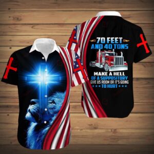 70 Feet & 40 Tons Suppository All Over Printed Shirt - Jesus God Gift Idea - Hawaii Shirt