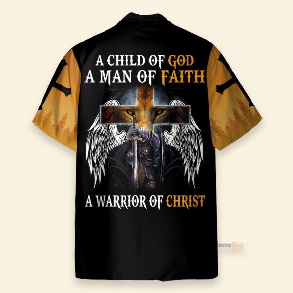God Jesus Lion Hawaiian Shirt: Child of God Man of Faith Warrior of Christ