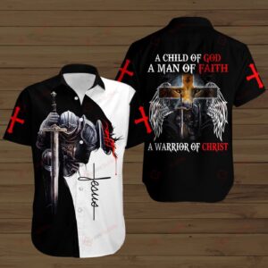Christian Warrior All Over Printed Shirt - Jesus God Gift Idea - Hawaii Shirt