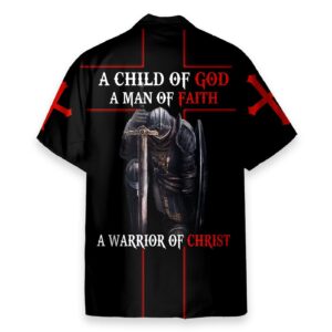 Warrior of Christ Jesus Hawaiian Shirt - Child of God Men s Faith Apparel 1