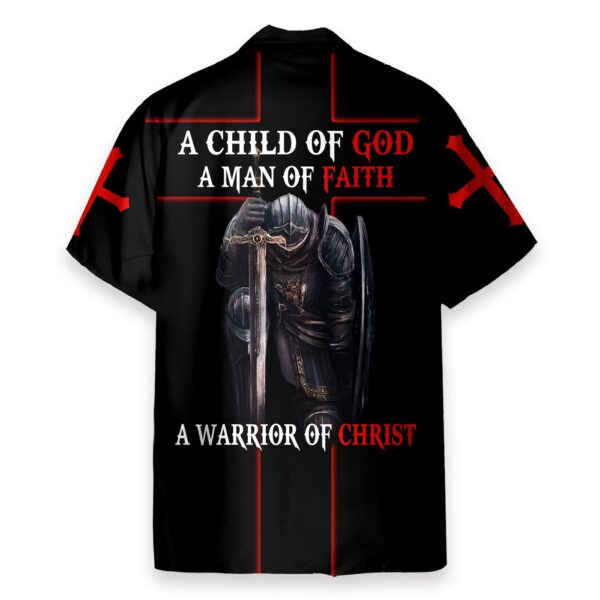 Warrior of Christ Jesus Hawaiian Shirt – Child of God Men s Faith Apparel