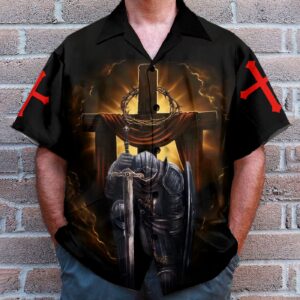 Warrior of Christ Jesus Hawaiian Shirt - Child of God Men s Faith Apparel 3