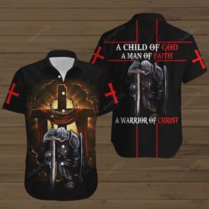 Warrior of Christ Jesus Hawaiian Shirt - Unisex Adult Faith Apparel HW3931