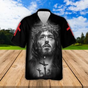 Christian Hawaiian Set: Child of God Man of Faith Jesus Cross Vibes Shirts