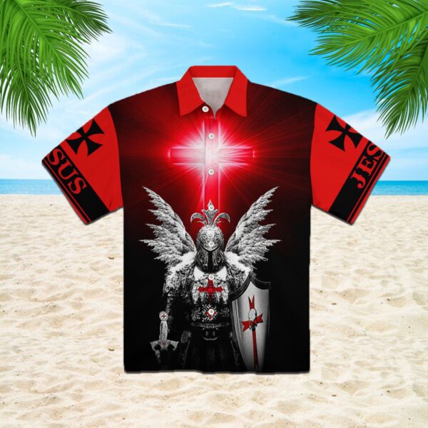 Knight Christian Hawaiian Shirt A Child Of God A Man Of Faith Jesus Is My Savior – HW766