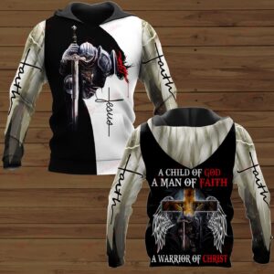 Child of God Jesus Faith Warrior Hawaiian Polo Shirt Zip Hoodie QT208695Hf
