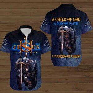 Child of God Jesus Faith Warrior Hoodie Hawaiian Polo Shirt T-shirt QT301104Lb