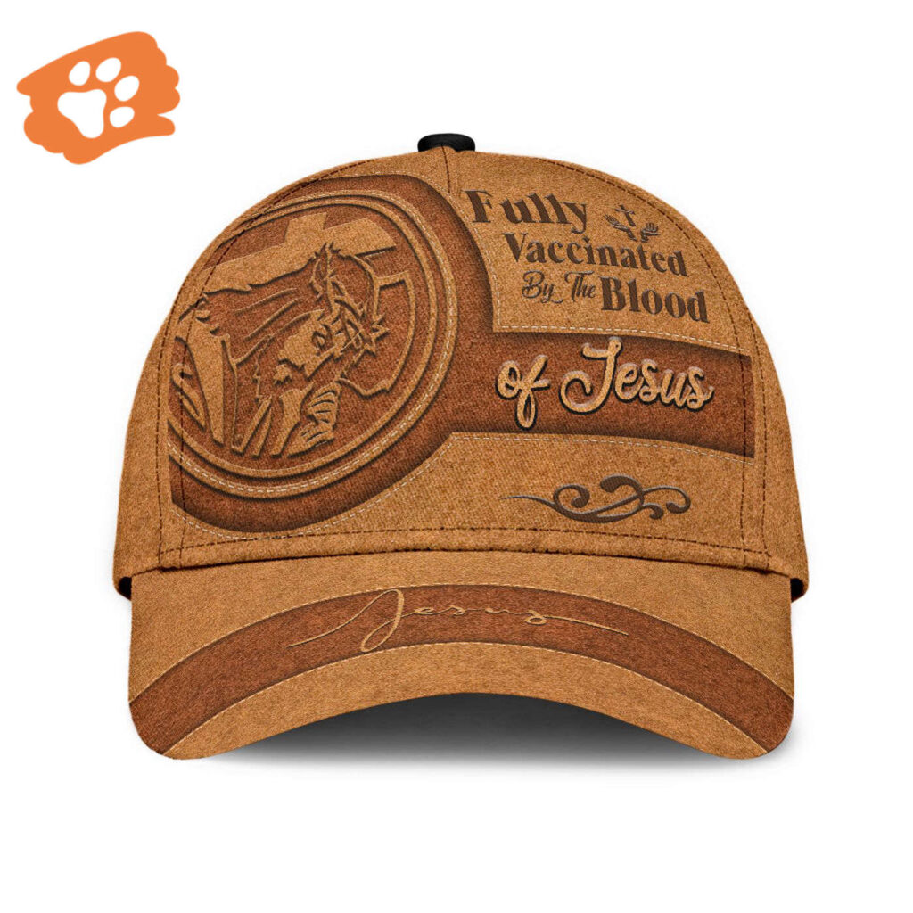 A Classic Cap Hat Fully Vaccinated By The Blood Of Jesus Leather Cover, Baseball Jesus Cap Hat Trucker Classic Hats Gift A Classic Cap Hat Fully Vaccinated By The Blood Of Jesus Leather Cover, Baseball Jesus Cap Hat Trucker Classic Hats Gift