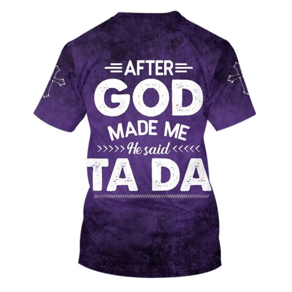 God-inspired Tada 3D T-Shirt – Perfect Gift for Christians and Jesus Fans