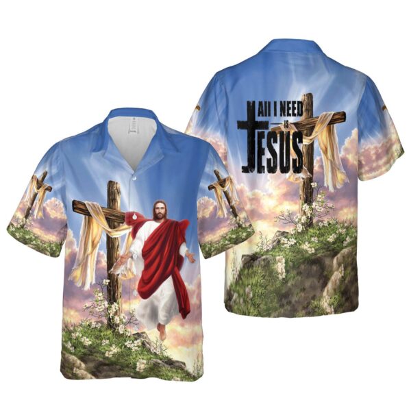 Christ Vibes Hawaiian Set: Jesus Gift Shirt for Men Christian Hawaii Short