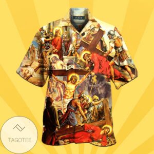 Hope in Jesus Easter Hawaiian Shirt Set for Men Women Kids