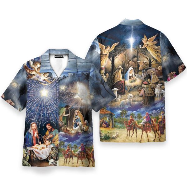 Christmas Day Hawaiian Shirt – Amazing Jesus Was Born Design