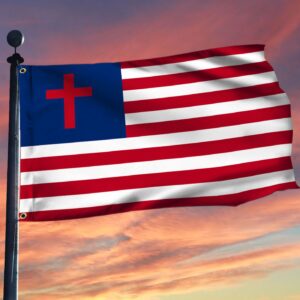American Christian Grommet Flag Jesus Christ Decoration 1