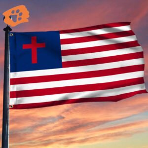 American Christian Grommet Flag Jesus Christ Decoration