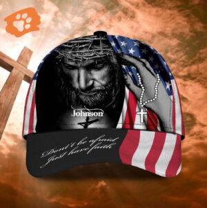 American Flag and Jesus Classic Cap, Just Have Faith Hat for Men, Women, Christian Trucker Classic Hats Gift