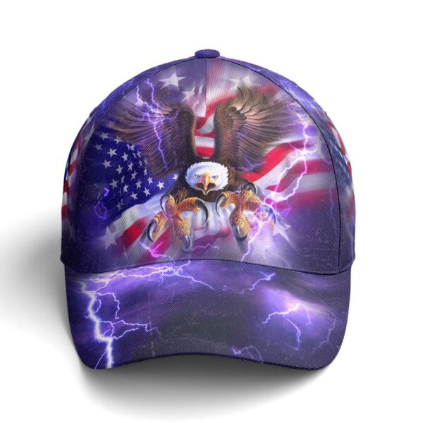 American Flag Bald Eagle Burst Blue Baseball Cap Patriotic Baseball Cap, Christian, Jesus Hat Trucker Classic Hats Gift
