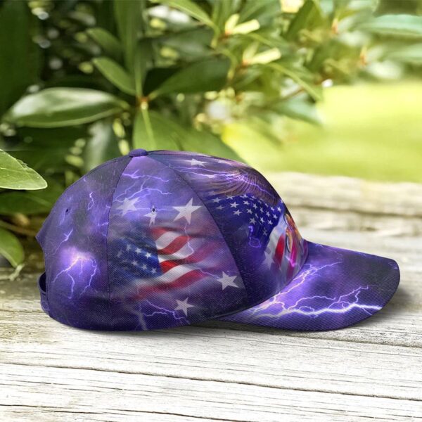 American Flag Bald Eagle Burst Blue Baseball Cap Patriotic Baseball Cap, Christian, Jesus Hat Trucker Classic Hats Gift