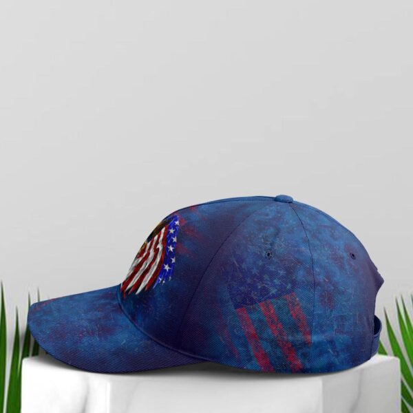 American Flag Eagle Wings Blue Baseball Cap, Christian, Jesus Hat Trucker Classic Hats Gift