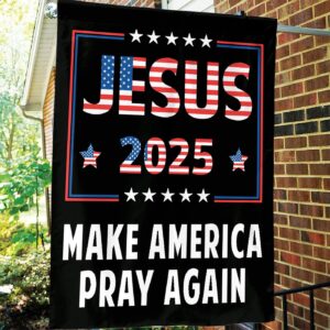 Jesus 2024 American Flag House & Garden Flag Set - Christian Patriotic Decor & Gifts 1