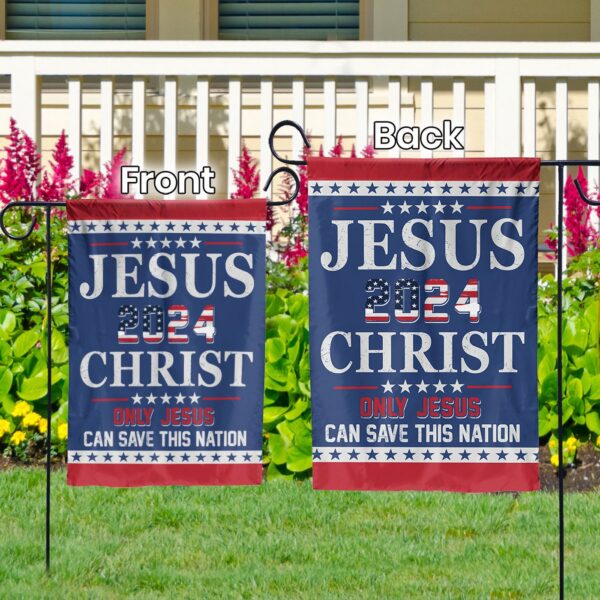 American Flag Jesus Christ Garden Flag Patriotic Outdoor Decor Gifts