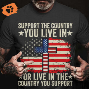 American Flag Jesus Cross Shirt - Patriotic Tee for Jesus Lovers & Country Supporters