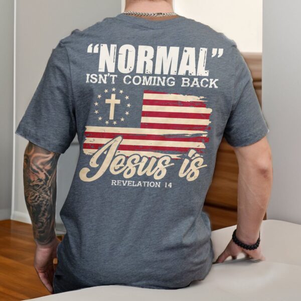 American Flag Patriotism Shirt Jesus Is Back Design Sweatshirt Hoodie Mug – Independence Day Gifts