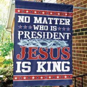 American Jesus House Flag: Patriotic Christian Yard Decor & Gifts 1