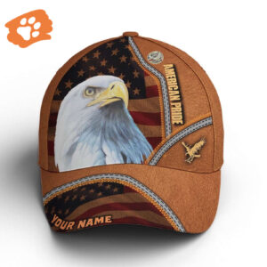 American Pride Eagle Leather Style Baseball Cap, Christian, Jesus Hat Trucker Classic Hats Gift