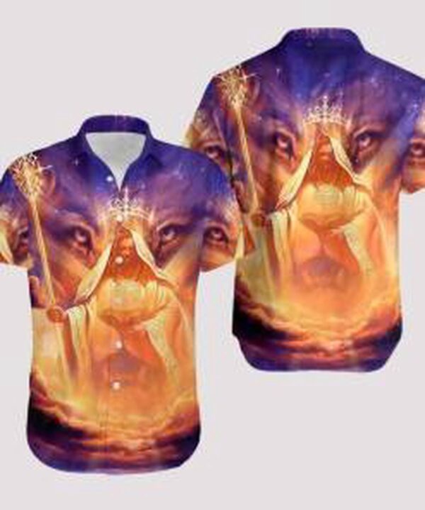 Jesus Hawaiian Shirt – Lion D Design – Christian Apparel for Men