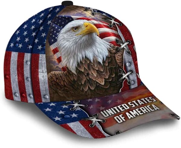 Bald Eagle United States Of America Baseball Cap, Christian, Jesus Hat Trucker Classic Hats Gift
