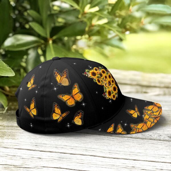 Baseball Cap For Butterflies Lovers Monarch Butterfly Design, Christian Baseball Cap, Jesus Hat Trucker Classic Hats Gift