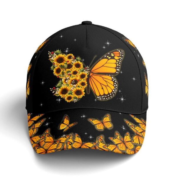 Baseball Cap For Butterflies Lovers Monarch Butterfly Design, Christian Baseball Cap, Jesus Hat Trucker Classic Hats Gift