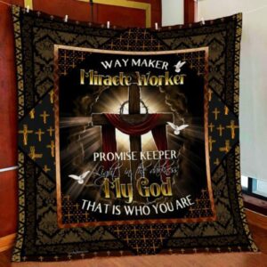Beautiful Jesus Cross Quilt Blanket 1