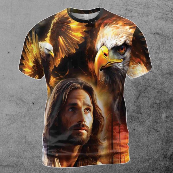 Believe In Jesus Eagle Fate Men’s T-shirt S-5XL