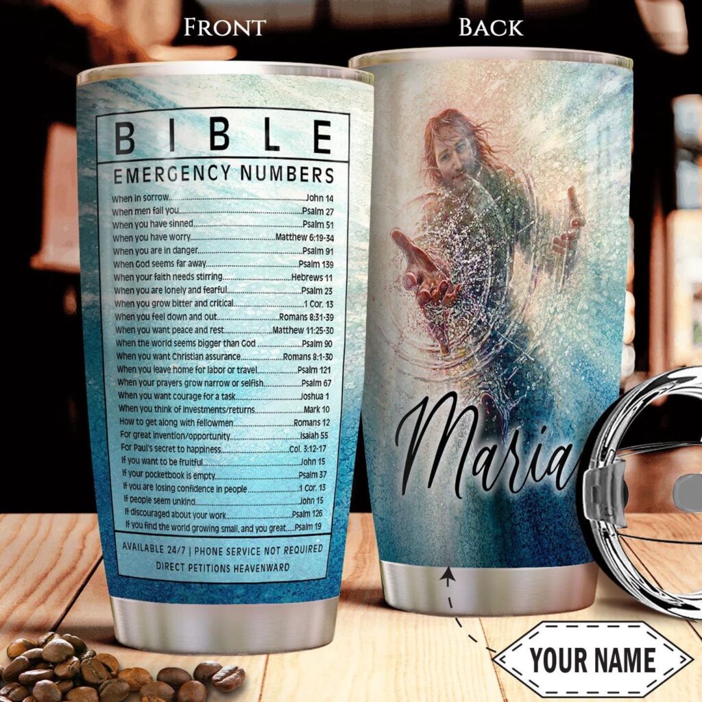 Bible Jesus Personalized Stainless Steel Tumbler – Jesus Lover Men Women Bible Jesus Personalized Stainless Steel Tumbler – Jesus Lover Men Women