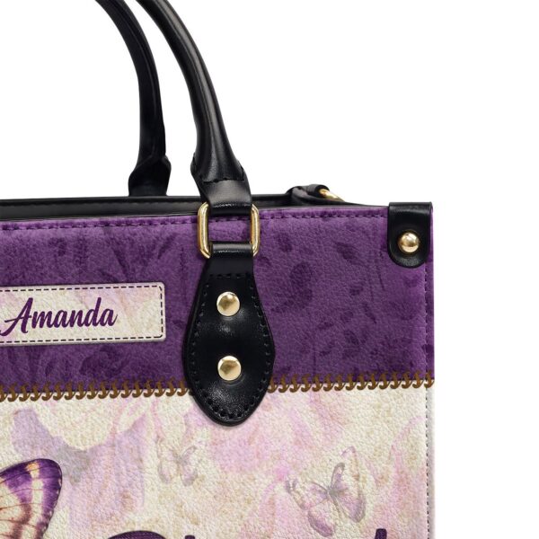 Jeremiah 17:7 Personalized Leather Handbag – Trust in the Lord Gift for Christian Women
