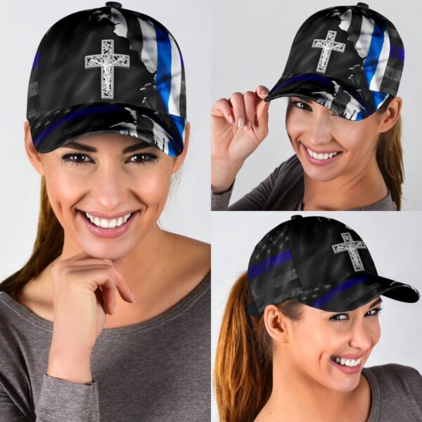 Blue Flag Jesus Classic Cap All Over Print