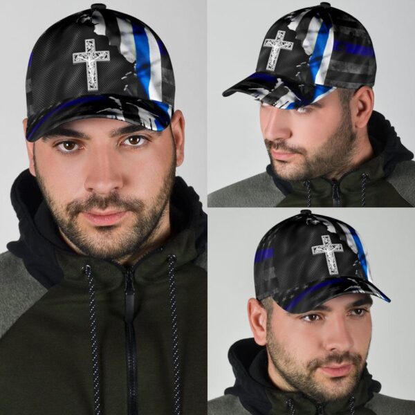 Blue Flag Jesus Classic Cap All Over Print