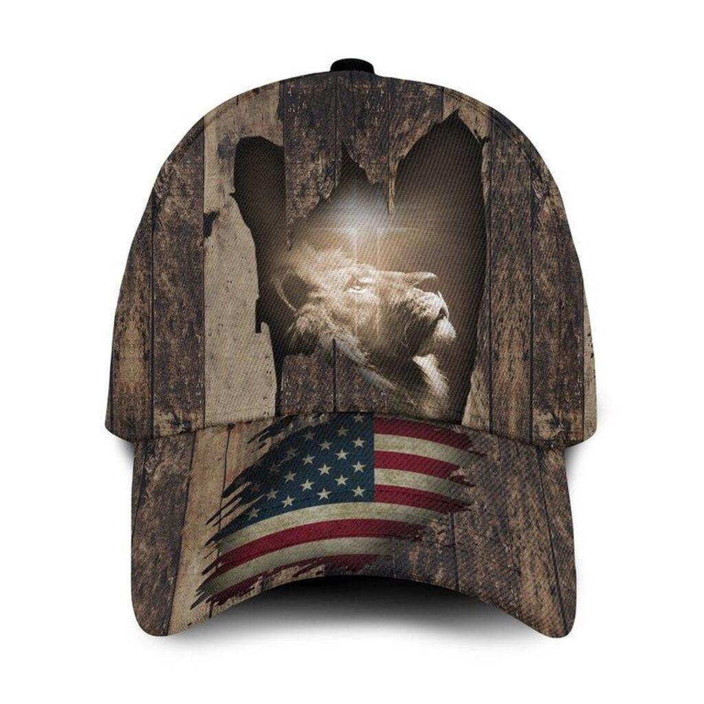 Broken Grunge Wood And Lion – Classic Cap For Jesus, God Lovers Broken Grunge Wood And Lion – Classic Cap For Jesus, God Lovers