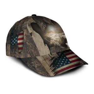Broken Grunge Wood And Lion - Classic Cap For Jesus, God Lovers 1
