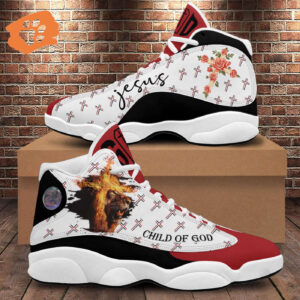 Child Of God Basketball Shoes For Men Women, Jesus Cross Lion Faith Running Shoes, Christian Footwear Religious Gifts