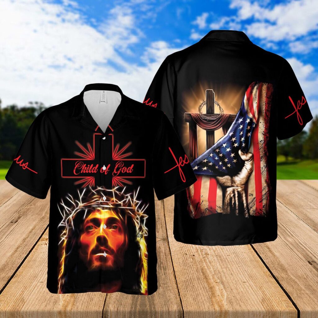 Child Of God Jesus Gift Hawaiian Set Jesus Cross Hawaii Shirt & Warrior Men Shirts Child Of God Jesus Gift Hawaiian Set Jesus Cross Hawaii Shirt & Warrior Men Shirts