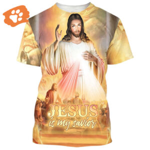 Christian Gift: Christ Jesus Savior 3D T-Shirt - Jesus Shirt for Christians