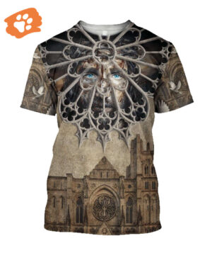 Christian Architecture God Custom All Over Print 3D T-Shirt - Perfect Jesus Gift!