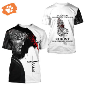 Christian Faith 3D Jesus All Over Print T-Shirt - Ideal Gift for Christians