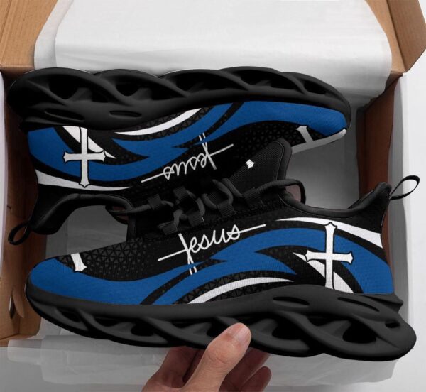 Blue Jesus Running Sneakers for Men and Women: Christian Best Fashion Shoes