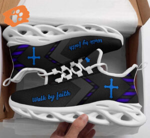Jesus Black Running Shoes: Christian Best Max Soul Fashion Shoes for Men and Women